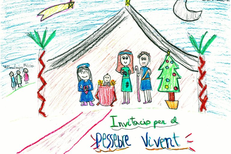 Pessebre vivent a l’escola